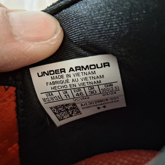 Under Armour HOVR Phantom 3 SE NWOB University Of Maryland' Running Shoes - Picture 7 of 8